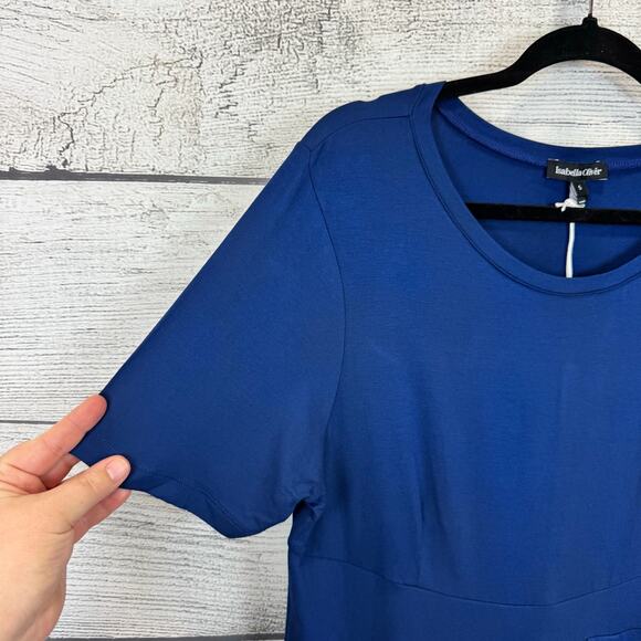 Isabella Oliver Maternity Midnight Blue Catherine Dress Size 12/14 - Picture 3 of 11